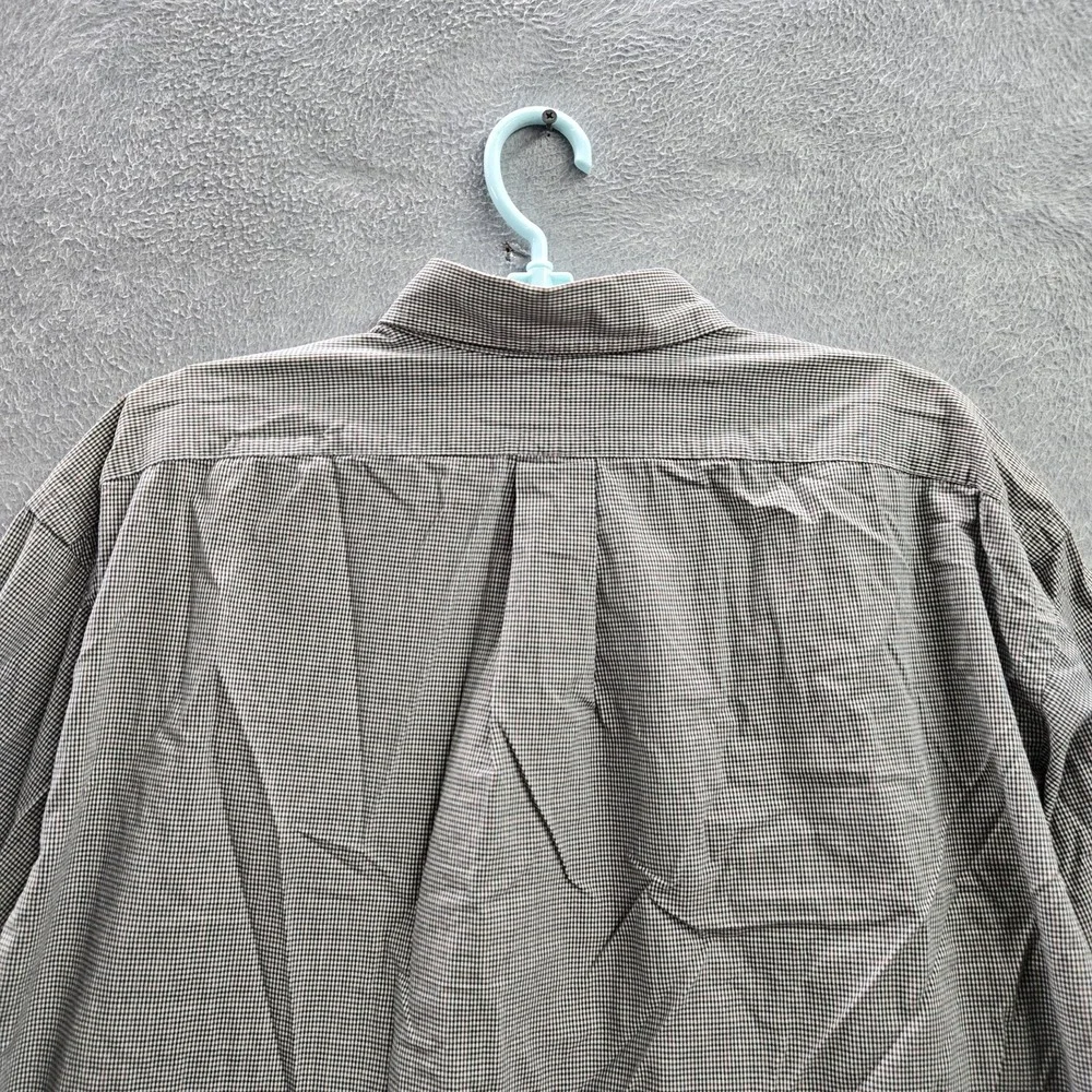 Ralph Lauren Men Button Up Shirt XL Brown Pony Embroidery Check Blake